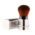 thumbnail image 1 of Pinceau de Maquillage Rétractable pour Femmes Filles Fond de Teint Portable Réutilisable Surligneur Fournitures de Beauté Argent, 1 of 9