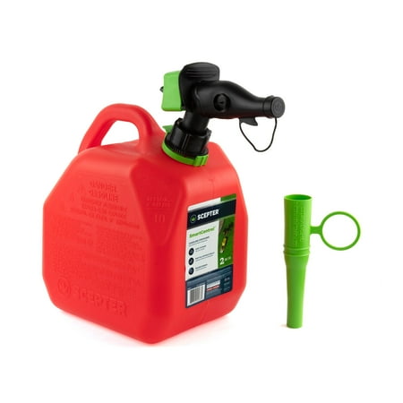 Scepter FR1G253, 2 Gallon Gas Can Easy To Pour Gray