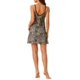 thumbnail image 3 of INSPIRE CHIC Women Lace V Neck Lingerie Sleeveless Nightgown Cami Dress M Brown, 3 of 6