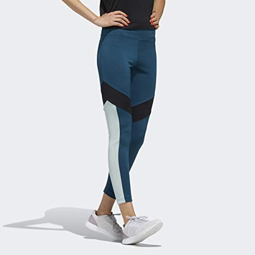 adidas Women's Design 2 Move 7/8 Tights Color: Tech Mineral/Black, Size:  Small 