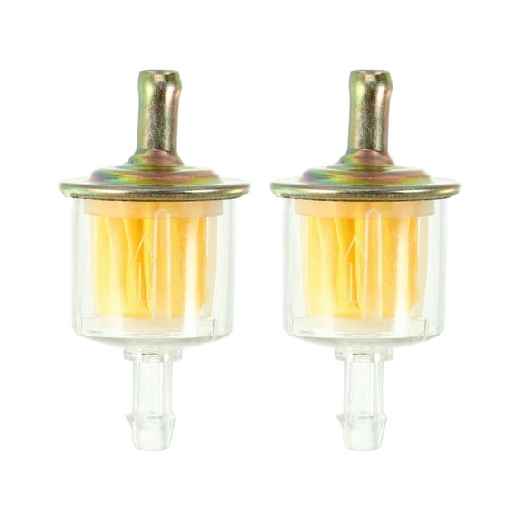 Unique Bargains 2pcs Unique Bargains Fits 1/4 Inch Gas Inline Fuel Filters for Small Engines Mini Bike ATV UTV Motorbike