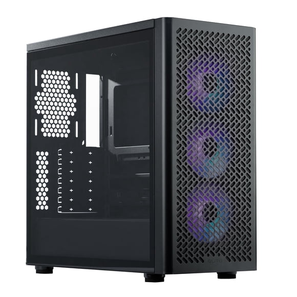Estuche para PC Cooler Master Elite 502 ATX de alto flujo de aire con vidrio templado