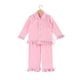 thumbnail image 1 of Ropa de dormir 100% algodón para niños y niñas, pijamas familiares de Color liso con volantes de Navidad, con botones, 1 of 4