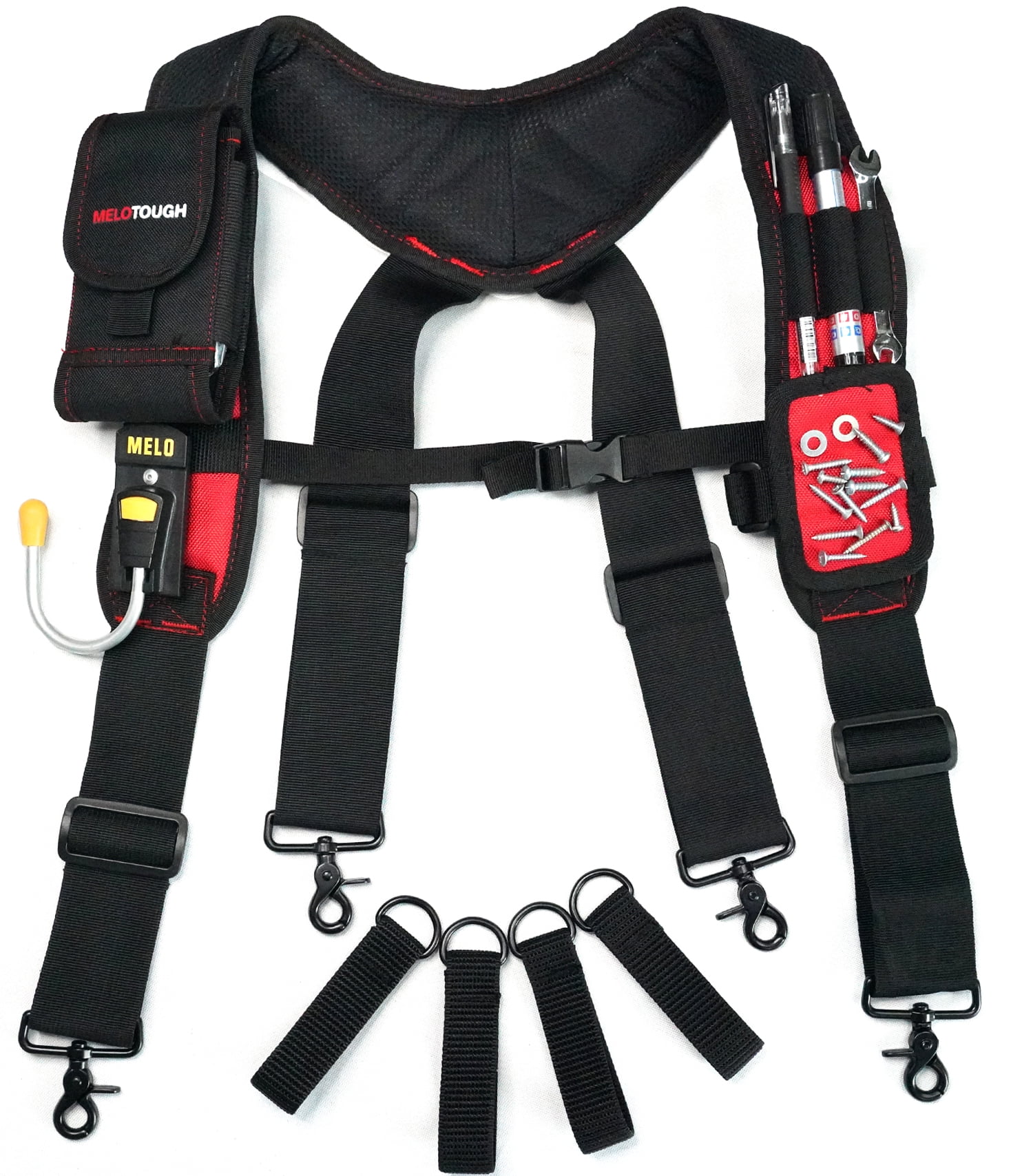 MELOTOUGH Suspenders With Detachable Phone Holder Foam