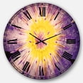thumbnail image 1 of Designart 'Blooming Violet Lotus Close up' Horloge Murale Moderne, 1 of 6
