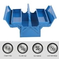 thumbnail image 3 of Organizador de herramientas plegable ANGGREK caja de herramientas de metal en voladizo reforzado 3 bandejas, 3 of 8