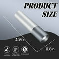 thumbnail image 2 of HIBIBUD 3.9" Silver Mini Flashlight,Adjustable Focus USB Rechargeable Keychain for Hiking, 2 of 7