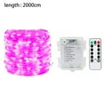 thumbnail image 2 of Cadena de luces LED de 200 pies con pilas y control remoto para dormitorio, patio y jardín, 2 of 5