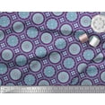 thumbnail image 2 of Soimoi Purple Poly Georgette Fabric Blue Mandala Print Sewing Fabric Yard 42 Inch Wide, 2 of 3