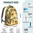 thumbnail image 5 of Sunflower Backpack for School,Cute School Bag,Schoolbag with Adjustable Shoulder Straps & Padded Back,16.9 Inch, 5 of 5