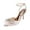 Light Pink, variant on XYD Women Crystal Mesh Bowknot Pointed Toe Ankle Strappy Sandals Stiletto High Heel Pumps Wedding Shoes Size 7.5 Fuchsia