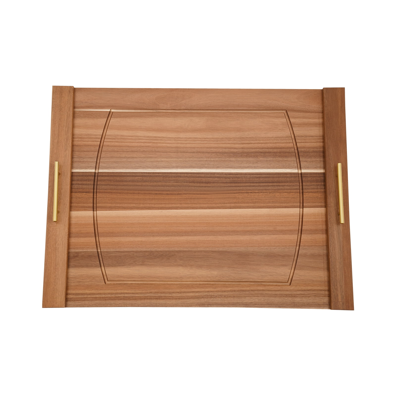 Peakora Wood Stove Top Cover Multifunctional Noodle Board Stove Cover with Built-In Handles 30*22in Cooktop Cover for Home Kitchens, Restaurants Log Color