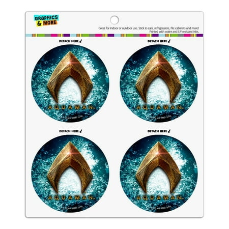 

Justice League Movie Aquaman Logo Refrigerator Fridge Locker Vinyl Circle Magnet Set