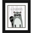 thumbnail image 1 of Robinson, Tamara 15x18 Black Ornate Wood Framed with Double Matting Museum Art Print Titled - Be Curious Raccoon, 1 of 4