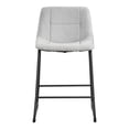 thumbnail image 3 of Furniture of America Perri Modern Chenille Counter Height Dining Chairs, Gray (Set of 2), 3 of 16