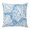 Blue, White, Denim, variant on Throw Pillow Covers, Lake Blue Coral Coastal 24x24 Pillow Covers for Couch/Sofa/Bed, Summer Beach Nautical Ocean Decorative Square Linen Cushion Pillowcase for Home Decor