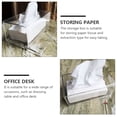 thumbnail image 3 of SHISUYAN Transparent Acrylic Paper Storage Box for Tissue and Extraction Easy to Use for Home and Office Desk Organization, 3 of 9