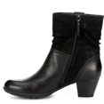 thumbnail image 4 of Medicus Womens Jil Heeled Zip Up Slouch Ankle Boot Shoes, Black, US 6.5, 4 of 5