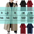 thumbnail image 2 of Women's Plus Size Military Trench Coat, Longline Utility Style Jacket With Hood For Fall And Winter, 2 of 5