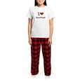 thumbnail image 4 of CafePress - I Love Heartland Pajamas - Women's Short Sleeve Print T-Shirt and Pants Light Cotton Pajama Set, 4 of 7