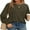 Army Green, variant on Sucegi Loose Fit Women's Shirt - Long Sleeve, Round Neck, Pintuck Design for Daily Wear