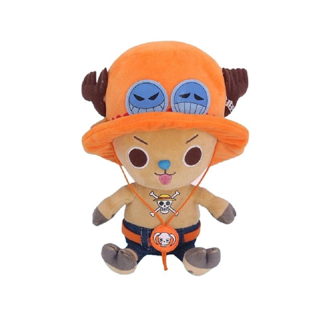 Figuras de Anime de One Piece para niños, juguetes de peluche de Zoro, Luffy, Chopper, Ace Law, bonitos colgantes de peluche de dibujos animados, regalo de Navidad, nuevo, 25CM Fivean unisex