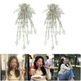 thumbnail image 2 of Elegant Dangle Earrings With Glittering Beaded Tassels Sensitive Skin Friendly Alloy Jewelry For Daily Wear, 2 of 8