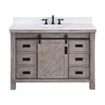 thumbnail image 2 of Vinnova Cortes 48" White Composite Stone Top Singe Vanity in Gray without Mirror, 2 of 11