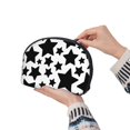 thumbnail image 6 of YFYANG 2 Piece Women's Portable Makeup Bags, Black and White Star Doodle Clutch Travel Toilet Bags Cosmetic Organizer, 6 of 7