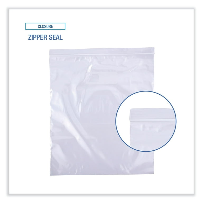 Reclosable Food Storage Bags, 2 gal, 1.75 mil, 13 Reclosable Food Storage Bags, 2 gal, 1.75 mil, 13