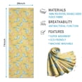 thumbnail image 2 of 74x26 Inch Yoga Towel, Sweat Absorbent Non-Slip Mat for Hot Yoga, Pilates & Fitness,Dolphin Variety Yellow Pattern, 2 of 5