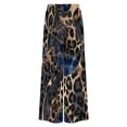 thumbnail image 6 of Glittery Leopard Print Fabric Women's Casual Wide Leg Pants Comfort Pockets Elastic Waist Loose Fit Pants, 6 of 7