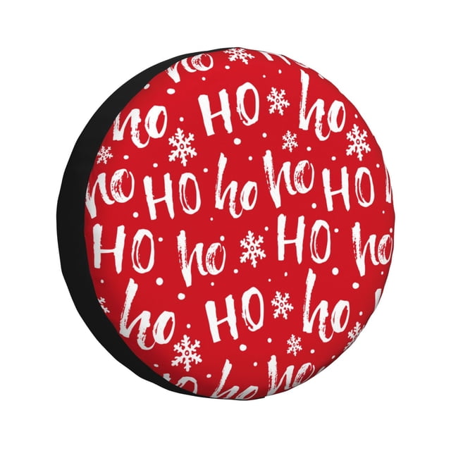 Fotbe Hohoho Funda de Llanta de Repuesto con Estampado, Engrosada, Ajuste Universal para Jeep, Remolque, RV, SUV, Camión-15 inch