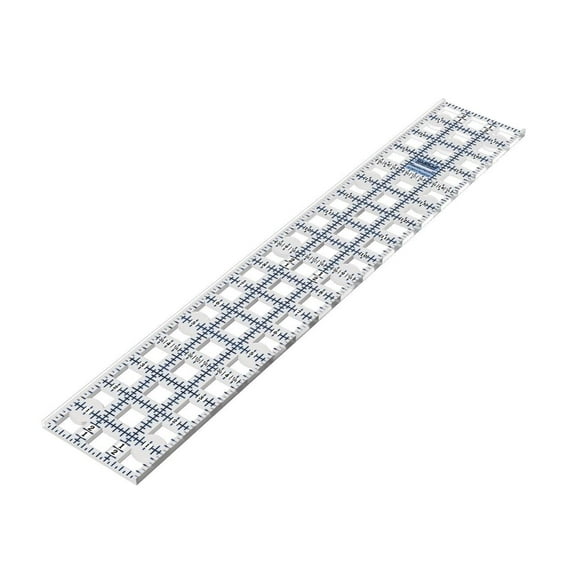 TrueCut Rectangle Ruler - 3"x18" Ruler With Track & Guide System - Works With TrueCut My Comfort Rotary Cutter & Other Rotary Cutters - Great Ruler For Fabric, Arts, And Crafts