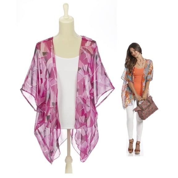 Style 101 Alternating Shades of Violet Style Chic Shawl - By Ganz
