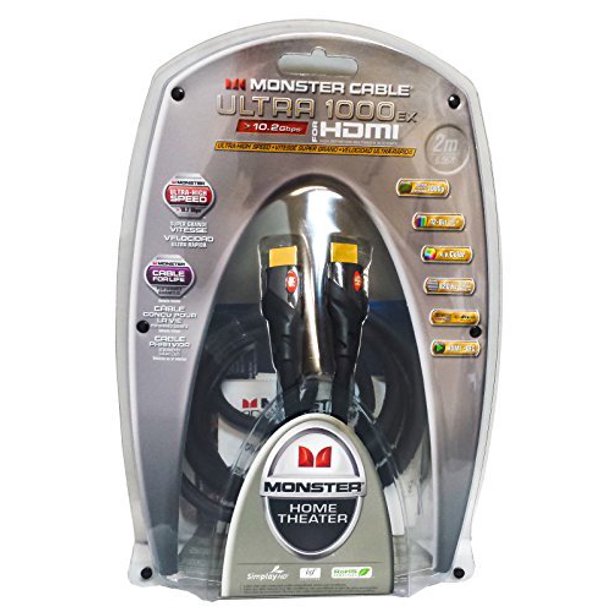 Monster Cable 1000EX Ultra High Speed HDMI Cable 2 Meter (6.5 Ft