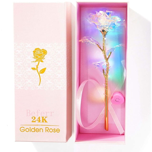 Flores artificiales de cristal rosa con forma de galaxia para regalo de cumpleaños de mamá