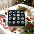 thumbnail image 5 of Honeplcked 24Pcs Blue Christmas Ball Ornaments Set, 2.36 Inch Assorted Shaped Shatterproof Christmas Decorations Tree Balls Hanging for Xmas Tree Wedding Party Holiday Decor, 5 of 6