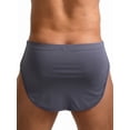 thumbnail image 3 of Haitryli Men Athletic Boxer Shorts Sides Split Press Button Crotch Boxer Briefs Running Sports Shorts Grey XXL, 3 of 5
