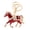 Red, variant on Horse Keychain with Rhinestone, 2026 Lunar New Year Horse Bag Charm, Animal Keyrings Pendant for Festival