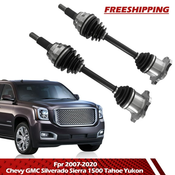Civiland Pair Front CV Axle Shaft for Chevy/GMC Silverado/Sierra 1500/Tahoe/Yukon 2007-2020