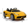 thumbnail image 2 of 12V Kids Ride On Sports Car 2.4GHZ Remote Control Yellow, 2 of 7