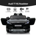 thumbnail image 3 of Outfunny Electric Car for Kids, Licensed Audi 6V Ride on Toy Car for Toddlers with Remote, Bluetooth - Black, 3 of 9