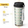 thumbnail image 4 of Modern 18oz Double Drinking Coffee Mug – Vacuum Insulated Stainless Steel Travel Cup with Leakproof Lid, 316 Steel Thermos Tumbler for Hot & Cold Beverages, 4 of 7