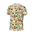 thumbnail image 6 of Wukai Lemon Fruits Vegetables Print Men's Short-Sleeved Mesh T-Shirt,Quick-Dry Short Sleeve Workout T-Shirt-Small, 6 of 8