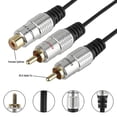 thumbnail image 3 of Bluelans 2 Rca macho a 1 Cable adaptador divisor hembra/cable dividido de Audio para subwoofer, 3 of 5