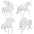 thumbnail image 3 of 4pcs White DIY Painting Unicorn Toys Paintable Unicorn Figurines Children Art Craft Toys, 3 of 3