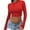 Red-02, variant on STETMN Women's Crop Long Sleeve Tops Sexy Slim Crew Neck Shirts Casual Stretchy Fall Tees