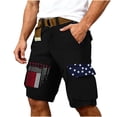 thumbnail image 7 of DIOAZUD Mens Patriotic Cargo Shorts American Flag Print Shorts with Multi Pockets Lightweight Outdoor Casual Wear, 7 of 7