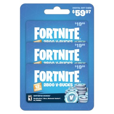 Fortnite 13,500 V-bucks, $79.99 Physical Card, Gearbox - Walmart.com